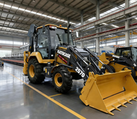 KATOCASE 2570 Skid Steer Backhoe Loader Wheel Loader 25 Alat Kerja Momen Beban Tinggi Mesin Diesel Bucket 1m Bearing Gearbox