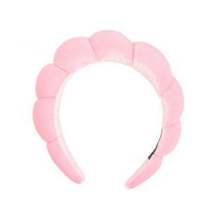 Bandeau torsadé en peluche couleur unie pour femme, usage quotidien, en tissu, haute élasticité, accessoire pour cheveux - Product Image 5