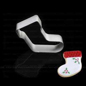Aluminum Cookie Cutter Sock Shape Cartoon For Cookies Pineapple Cakes Household Use Oven Safe - Product Image 1