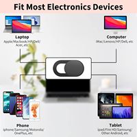Yilador 0.03 pouces Ultra-mince Webcam couverture ordinateur portable caméra bloqueur curseur pour iPhone MacBook Pro iMac PC accessoire Mobile