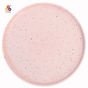 Glassa nordica di colore rosa Set di <span class=keywords><strong>12</strong></span> <span class=keywords><strong>pezzi</strong></span> di <span class=keywords><strong>piatti</strong></span> in porcellana ceramica cinese Set piatto di Pasta con flangia diritta con sesamo - Product Image 2