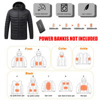 Veste chauffante électrique rechargeable par USB pour homme et femme, veste chauffante pour l'hiver