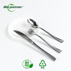 Cubiertos Desechables de Plástico Plateado para Bodas, Restaurantes y Catering, Juego de Tenedores, Cucharas y Cuchillos, Utensilios de Mesa - Product Image 1