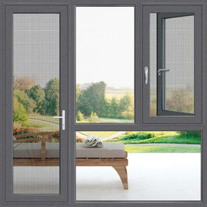 Fenêtre à battant moderne en aluminium à rupture de pont thermique, à ouverture vers l'extérieur, insonorisée et économe en énergie, à prix abordable, <span class=keywords><strong>pour</strong></span> <span class=keywords><strong>garage</strong></span>, entrepôt, usage industriel - Product Image 6