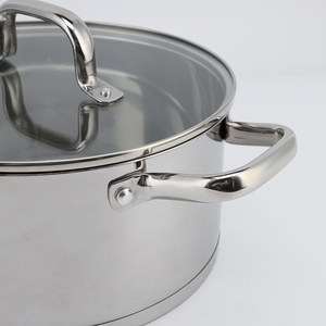 10Pcs Đồ Nấu Nướng Thiết Lập Cổ Phiếu Nồi Nước Sốt Pan Thịt Hầm Không Dính Chảo 18/0 Thép Không Gỉ 430 Nấu Ăn Nồi Và Chảo - Product Image 4