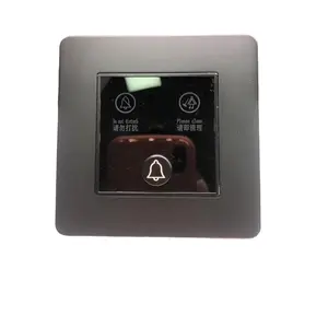 OEM ODM Modern stainless steel material do not disturb hotel use door bell high class wall switch electrical materials