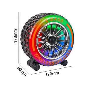 Cheerdots ซับวูฟเฟอร์แบบพกพา20W BT พร้อมไฟ RGB IPX6กันน้ำสำหรับกีฬากลางแจ้งเข้ากันได้กับคอมพิวเตอร์โทรศัพท์มือถือ - Product Image 4