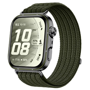 Bracelet respirant tressé à boucle auto-agrippante avec maillons métalliques de remplacement pour Huawei Watch Fit 3 4 5 4Pro 5Pro - Product Image 5