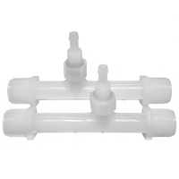 Eyector Venturi ZDVseal de 3/4\" con Rosca Macho de 25 mm para Sistemas de Tratamiento de Agua con Generador de Ozono y Solventes Químicos