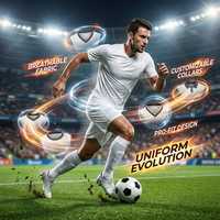 Maillots de football personnalisés OEM, impression du nom du joueur, impression par transfert thermique, respirant, séchage rapide, manches courtes, unisexe, kits de football pour adultes
