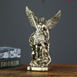 <strong>Archangel</strong> <strong>St</strong>. <strong>Michael</strong> Statue - Saint <strong>Michael</strong> Defeating Lucifer Resin Bronze Statue Collection <strong>Figurines</strong> - Product Image 1