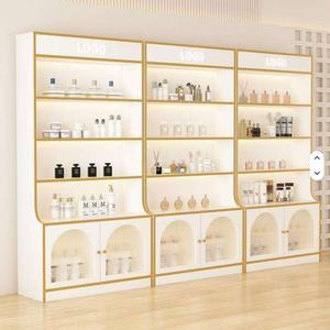 Vitrine de présentation de cosmétiques en vente chaude 2025, vitrine de salon de beauté, vitrine de présentation de produits de soin de la peau, étagères en verre, étagères multi-niveaux - Product Image 4