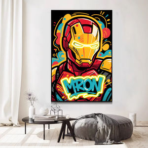 لوحات رسوم كرتونية نيون ، مؤامرات أفلام بإضاءة ليد ، لوحة - Product Image 3