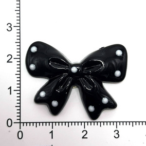 Polka Dot <b>Bow</b> Resin Hair Accessories For Childrens Hair <b>Clips</b> And Ornaments Daily Use High Quality DIY Jewelry Parts - Product Image 4