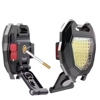 Mini lampe torche LED multifonctionnelle Shingel, portable, rechargeable par USB, briquet, lampe torche porte-clés pour le camping