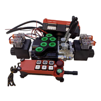 Vanne de commande à distance sans fil 6 voies 6 bobines 12V 24V CC pour système hydraulique