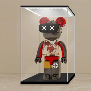 Vitrina Acrílica para Coleccionables con Luz LED Alternativa, Caja <span class=keywords><strong>de</strong></span> Exhibición para <span class=keywords><strong>LEGO</strong></span> con Base Negra, Vitrina <span class=keywords><strong>de</strong></span> Almacenamiento para Figuras - Product Image 2