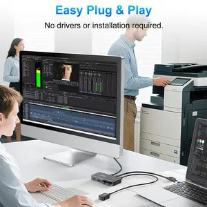 Rshtech <span class=keywords><strong>USB</strong></span> C 2 máy tính chia sẻ <span class=keywords><strong>4</strong></span>-<span class=keywords><strong>Port</strong></span> <span class=keywords><strong>USB</strong></span> 3.0 5Gbps chuyển đổi Selector điều khiển <span class=keywords><strong>KVM</strong></span> Switcher cho bàn phím chuột ổ đĩa flash - Product Image 5