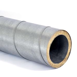 Gaine spirale à <span class=keywords><strong>double</strong></span> <span class=keywords><strong>paroi</strong></span> pré-isolée et raccords isolés avec laine minérale - Product Image 2