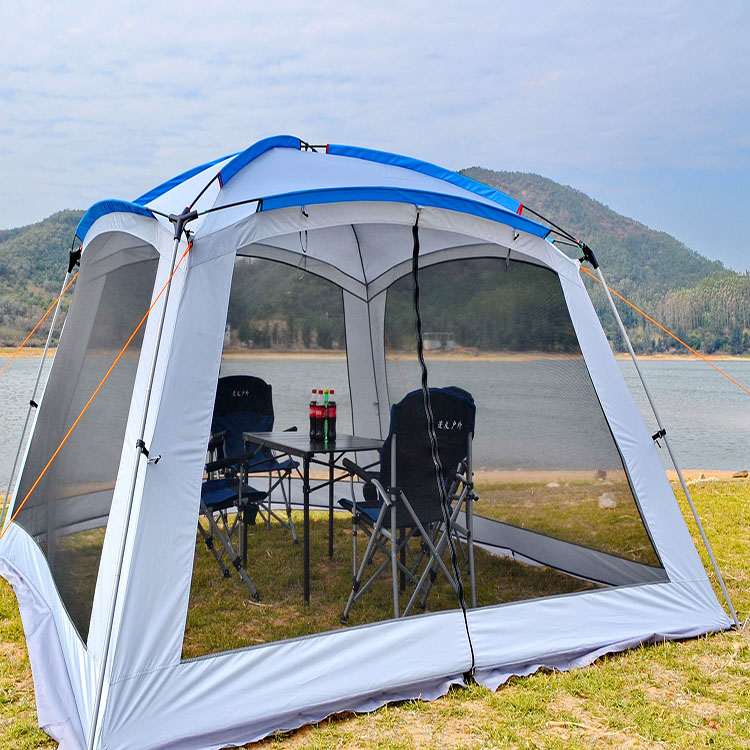 Waterproof 210D Outdoor Sport Tent 360*360*220cm Automatic Pop Up Tent Family