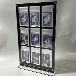 Customizable Modern <b>Acrylic</b> Card Slab Display Rack TCG Graded Card <b>Storage</b> Holder for Home Collection - Product Image 3