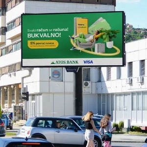 شاشة عرض خارجية بمصابيح LED عالية الدقة ومقاومة للماء لزيادة الرؤية تستخدم في إشارات الدعاية الخاصة بالطرق - Product Image 2