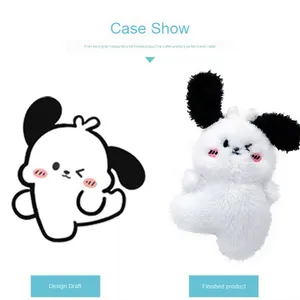 Portachiavi Personalizzati della Custom Stuffed Toy Company, Bambole di Peluche Super Morbide su Misura, Mascotte in Cotone PP Ricamate con il Logo dell'Azienda - Product Image 4