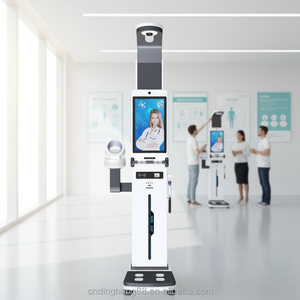 Bilancia in Acciaio per Palestra/Uso Personale con Misurazione di <span class=keywords><strong>Altezza</strong></span>, <span class=keywords><strong>Peso</strong></span> e Grasso Corporeo, Schermo LCD Touch da 24 Pollici, Garanzia di 12 Mesi - Product Image 1
