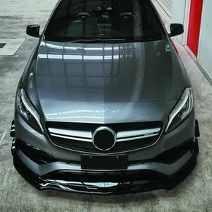 สปอยเลอร์กันชนหน้ารถยนต์ StarNav สำหรับ Mercedes Benz A-Class W176 A200 A260 A45 AMG ปี 2013-2018 ชุดแต่งสเกิร์ตใต้กันชน - Product Image 1