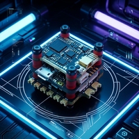 GEPRC STABLE V2 F4 30A Stack F405 MPU6000 BLHeli_S 30A 2-5S 5.8G 600mW VTX 20x20mm untuk FPV 2-5 Inci