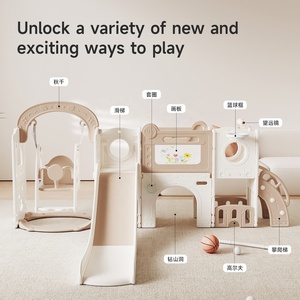 <span class=keywords><strong>Casa</strong></span> de Juegos Infantil de Plástico PE No Tóxico para el Hogar, Parque Público, Área de Juegos Interior para Bebés, Material para el Hogar y Jardín de Infancia, Set de Toboganes - Product Image 3