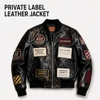 Blouson de motard en cuir PU lavé sur mesure pour homme, avec logo brodé personnalisé, style vintage, coupe oversize, fabrication OEM