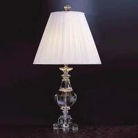 Lampe de table en cristal nordique LED, style moderne vintage créatif, lumière décorative pour la maison, le salon, la chambre à coucher