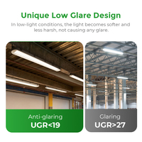 Lumière étanche à la vapeur LED à faible indice UGR 0,6 m 1,2 m 1,5 m Triproof 30W 40W 60W CCT modifiable IP65 140 lm/w