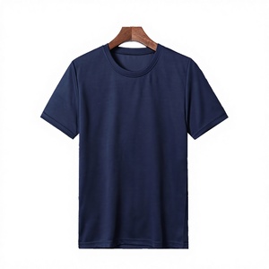 T-shirt Homme Col Rond Uni en Tissu Peigné Teint en Pièce, Respirant, Très Élastique, Effet Glacé, Séchage Rapide, Décontracté et Sportif - Product Image 3