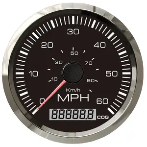 Speedometer Perahu Universal, Odometer Klasik 35 80 160 Mph Atas Tanah untuk Truk Yacht Meteran Kecepatan Sepeda Motor Analog