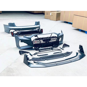 Kit de carrosserie de pare-chocs très bien pour 2019 2020 2021 <span class=keywords><strong>2022</strong></span> <span class=keywords><strong>Audi</strong></span> <span class=keywords><strong>A6</strong></span> mise à niveau vers les accessoires de voiture RS6 avec jupes latérales. - Product Image 6