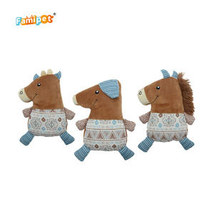 Famipet nhà sản xuất tùy chỉnh bán buôn New trang trại động vật thiết kế mềm nhồi bông Crinkle Pet squeak đồ chơi Squeaky con chó sang trọng Đồ chơi thiết lập - Product Image 1