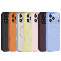 Coque antichoc robuste pour iPhone 18 17 Pro Max avec aimant puissant, protection renforcée des objectifs et toucher soyeux