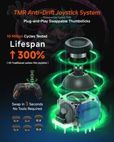 Manette PS5 améliorée, 4 boutons arrière, joystick magnétique anti-drift TMR, batterie 2500 mAh, compatible avec PS5 et jeux PC