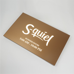 Премиальный прямоугольный декоративный световой короб для вывески, настенный дисплей для часов работы магазина - Product Image 4