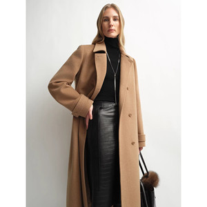 Abrigo de Lana de Alpaca para Mujer Fireladyfur con Capa Desmontable "Elegant Silhouette" - Product Image 2