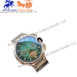 สำหรับนาฬิกาแบรนด์หรูสำหรับผู้หญิง ระบบควอตซ์ โรนด้า แซฟไฟร์ คริสตัล ประดับเพชร สายสแตนเลสสตีล ปฏิทินคู่ ฝรั่งเศส - Product Image 2