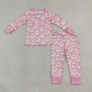 ชุดเสื้อผ้าเด็กผู้หญิงแขนยาวมีฮู้ดผูกโบว์พร้อมกางเกง - Product Image 4