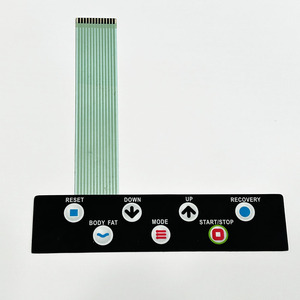 Écran personnalisé en usine Impression FPC PET Bouton graphique Overlay <span class=keywords><strong>Membrane</strong></span> Clavier Clavier Interrupteur à <span class=keywords><strong>Membrane</strong></span>