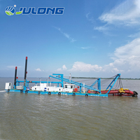 Pompa hisap pasir sungai bertenaga diesel hidrolik, mesin pengeruk baru dengan gearbox, dilengkapi motor 2000m3/jam