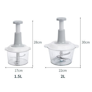 Processeur de purée d'ail Plastique PP Oignon Veggie Coupeur de légumes Manuel Pousser la main <span class=keywords><strong>Viande</strong></span> Robot culinaire Hachoir - Product Image 6