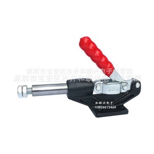 <b>Toggle</b> <b>Clamp</b> Gh-304-Hm Steel Industrial Assembly <b>Clamp</b> With Red Handle - Product Image 1