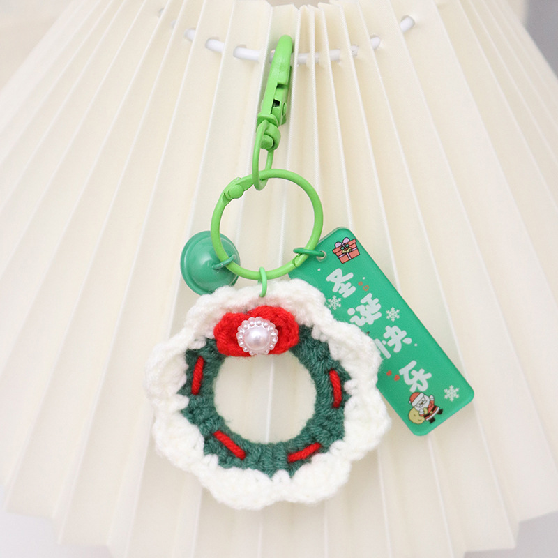 Boucle tête de chien couronne de Noël