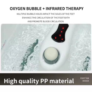 2025 Heated Shiatsu Foot Spa Bath <strong>Water</strong> <strong>Massager</strong> <strong>Machine</strong> Infrared Physiotherapy Red Light Therapy Portable Pedicure Tub Basin - Product Image 2